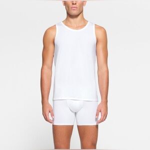 NWOT SKIMS STRETCH MENS TANK CHALK SMALL